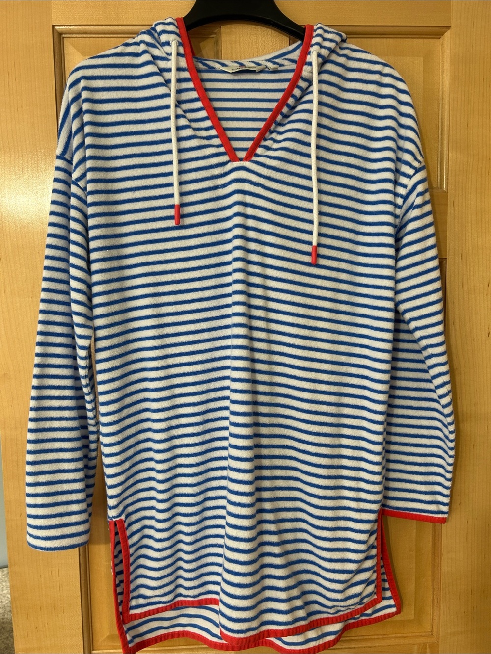 Vineyard Vines White and Blue Striped Swimsuit coverup or summer dress